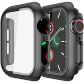 Hard PC Case with Built-In Tempered Glass for Apple Watch 44mm Series 4-6 SE