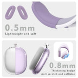 For Airpods Max Case Cover,Anti-Scratch Ear Pad Case Cover/Ear Cups Cover/Headband Cover For Airpods Max. Clear Soft Tpu And Silicone,Skin Scratch Proof.