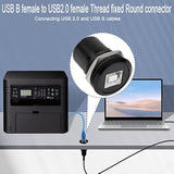 Usb B To Usb2.0 Threaded Fixed Printer Adapter Usb2.0 Type B Female To Usb2.0