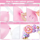 Donut Balloon Garland Kit: Pastel Party Decor for Baby Shower