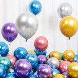 100Pcs Metallic Rose Gold Confetti Balloons 12 Inch Birthday Balloons
