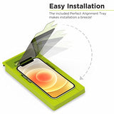 2-Way Privacy Tempered Glass Screen Protector Compatible w/ iPhone 12 / 12 Pro 6.1" (2020), Self Alignment Installation Tray, Touch Sensitive,
