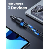 UGREEN 69W USB C Fast Car Charger PD QC 3.0 USB C Cigarette Lighter Charger 65W 45W 30W Compatible with MacBook Pro Air iPad Pro Steam Deck iPhone 15 Pro Max 14 13 Galaxy S24 S23 S22 Ultra Plus