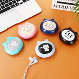 Bear Earbuds for Kids, Kawaii Wired in-Ear Headphones Gift for School Girls and Boys with Microphone and Cute Panda Bear Storage Case (Bear Green)