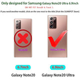 Galaxy Note 20 Ultra 5G Wallet Case Rfid Blocking Leather, Card Holder, Flip Folio, Light Brown