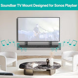 Sound Bar TV Mounts for Sonos Playbar TV Mount with Remote Holder - Adjustable Height Bracket for Sonos Play bar Mounting Under TVs Saving Space