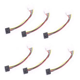 6X New Ide/Molex 4-Pin Male To Serial Ata Sata 15-Pin Female Power Adapter Cab