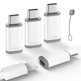 4 Pack Lightning To Usb C Adapter For Iphone 15/16/16 Pro Max/Plus Samsung S24 Support Charging & Data Transfer,Type C Charger Connector Cable-Not For Audio