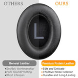 Protein Leather Replacement Earpads For Bose 700 (Nc700) Wireless Headphones, Ear Pads Cushions With Softer Protein Leather, High-Density Noise Cancelling Foam, Added Thickness - Black
