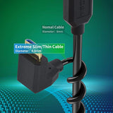 8K 90 Degree Mini Hdmi To Hdmi 2.1 Cable, 48Gbps Down Anglet Mini Hdmi Male To