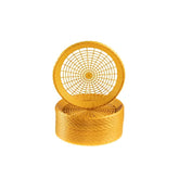 24 Pack Reusable Plastic Paper Plate Holders Heavy Duty Woven Paper Plate Holder, Gold