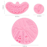 Christmas Holly Leaves Silicone Molds, Winter Leaves Fondant Mold, Christmas Pinecone Chocolate Baking Molds For Cake Decoration Cupcake Topper Candy Sugar Craft Gum Paste Clay Resin