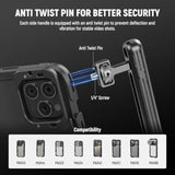 Neewer 2Pack Rotatable Side Handle/Top Handle For Smartphone Video Rig Filming Equipment, Aluminum Grips With 1/4" Screws Compatible With Smallrig Phone Cage Stabilizer For Video Recording, Pa026