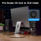 Cable Matters 6.35mm (1/4 Inch) TRS to XLR Cable - 6ft, Male to Male XLR to TRS Cable, Black - Not for Microphone Use