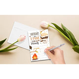 S'Mores Birthday Party Invitations For Boys Or Girls, S'More Bonfire Birthday Parties Supplies Decorations, Backyard Camping Theme Fill-In Invites, 4" X 6" Double-Sided Cards(20 Invitations And
