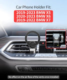 Car Phone Holder for BMW X5 2019-2023 / X6 2020-2023 / X7 2019-2022 Accessories, 360° Rotation Phone Mount Compatible with MagSafe, Cell Phone Holder