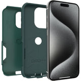 OtterBox iPhone 15 Pro (Only) Commuter Series Case - GET Your Greens, Slim & Tough, Pocket-Friendly, with Port Protection