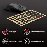 Supergrip Pre-Cut 1 Universal Griptape Pre-Laminated Sweat Absorbing High Performance Universal Anti Slip Mouse Grip Tape Ultra-Thin 0.5Mm (0.02In)