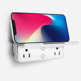 Wifi Dual Socket Plug With Stand | Compatile With Alexa, Google Assitant