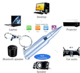 128Gb Metal Shining Bullet Usb Flash Drive Memory Stick With Keychain,Silver