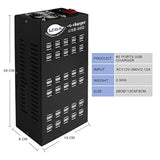 Usb Charging Station, 60 Port 300W/60A,Intelligent Protection,Multiport Usb Charger Station For Smartphone Tablets School Hotel