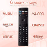 XRT136 Universal Replacement Remote for Vizio 24–85" Smart TVs with Batteries