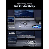 UGREEN 65W USB-C Charging Station with AC Outlet, Nexode 7-in-1 GaN Power Strip for Home, Office and Travel, with 3 AC, 2 USB C & 2 USB A, 6ft Extension Cord, for MacBook Pro, iPhone 16 Pro and More