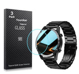 3 Pack Compatible with FILIEKEU I9Y Smart Watch 1.3 inch Screen Protector Tempered Glass for I9 1.3'' Smartwatch Screen Protectors Foils Glass 9H