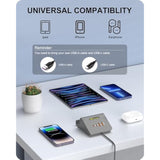 Usb C Charger Block 25W, Multiple Usb Charging Station For Iphone 15/14/13/12, Ipad, Samsung Galaxy, Google Pixel, And More(Black 25W)