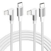 Iphone Usb C To Lightning Cable,?2Pack 6Ft Mfi Certified?Right Angle 90 Degree Fast Charger Nylon Braided 20W Charging Data Syncing Cord Compatible With Iphone 14/13/Pro/ 12/Max/11/Xs/Xr/8/Plus