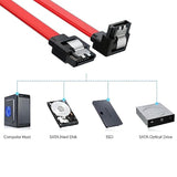 Sata Cable 5 Pack Sata Iii 6Gbps 90 Degree Right Angle With Locking Latch 18 I