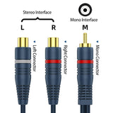 Rca Splitter 1 Male 2 Female 2 Pack, Rca Y Splitter Rca Cable Audio Video Spli