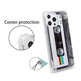 Case For Iphone 13 Pro Max Matte Finish Heavy Duty Soft Back Cover With Reinforced Corners Tpu Soft Bumper Retro Cassette Tape Case Compatible With Iphone 13 Pro Max