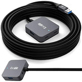 Upgrade Usb Extension Cable 15Ft With 4-Port (2 A + 2 C), Long Usb 3.0 Type-A Extender Cord, Y Splitter Hub, Type-A Male To A-Female + C-Female Extender Cord