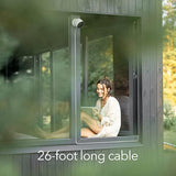 Wasserstein Pogo Pin Cable & Adapter for Google Nest Cam Outdoor/Indoor, Battery (2-Pack)(26ft & 5.2V/2A) (Camera NOT Included)