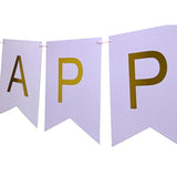 Large Purple Happy Birthday Banner, Bday Party Decorations Backdrop Gift For Man Woman Kids Teens