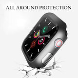 Compatible With Watch 42Mm Series 3/2/1 Case With Built-In Tempered Glass Screen Protector, Thin Guard Bumper Full Coverage Hard Cover For Iwatch Accessories
