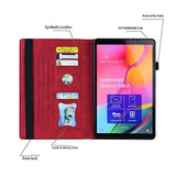 Case For Lenovo Tab P11 Pro (2Nd Gen) / Tab P11 Pro Gen 2 11.2 Inch Magnetic Pu Leather Folio Stand Shell Cover Foldable Card Holder Multi-Angle Tab P11 Pro 2022 11.2",Red