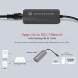 Solo5G USB-C to 5 Gigabit Ethernet Adapter RJ45 Supports 5Gbs, 2.5Gbps, 1Gbps, and 100Mbps, Plug-and-Play. Compatible with USB-C or Thunderbolt Port,