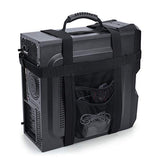 Pc Tower Carrying Strap With Rubber Handle, Desktop Carrying Case Belt Computer Travel Holder With Pockets For Cable, Mouse, Ideal For Transporting On The Go - Patented Design
