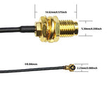 Ufl To Sma M.2 Ngff U.Fl To Rp-Sma Female Mhf4 Connector Pigtail Antenna Extension Cable (10 Inches (4 Pcs))