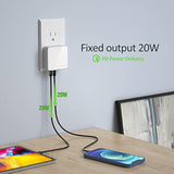 Usb C Charger, Thin Flat 52W 4-Port Fast Wall Charger With Two 20W Power Delivery And 2 Port For Iphone 14/14 Pro/14 Pro Max, Galaxy, Pixel, Ipad Pro, Airpods More, Upgraded