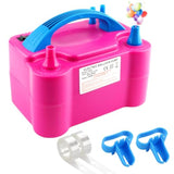 600W Electric Balloon Pump 110V Portable Inflator with 2 Tying Tools