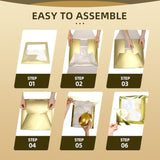 Balloon Boxes With Letters, Gold Baby Boxes Letter Blocks Boxes With 54 Letters, 6 Baby Balloon Box For Baby Showers & Bridal Shower, Reusable Birthday Party Decoration Boxes With 55 Balloons