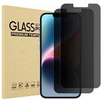 ProCase 2 Pack Privacy Screen Protector for iPhone 16e / 14/13 / 13 Pro 6.1", Tempered Glass Film Guard for iPhone 2025 2022 2021 6.1 Inch