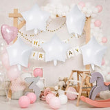20 Pcs Star Balloons,18 Inch White Star Foil Balloons,Stars Shaped Balloon Mylar Helium Balloon For Birthday Party Anniversary Wedding Baby Shower Decorations (White)