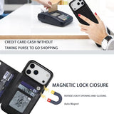 USRIXITECHCompatible with iPhone 17 Pro Max Wallet Case with Card Holder,Slim Wallet Phone Case,PU Leather Kickstand Card Slots Case and Shockproof