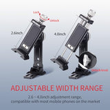 Metal Phone Tripod Mount, Arca Compatible Base with Cold Shoe, 360° Swivel and 180° Tilt Adjustment, Includes Multiple 1/4 Bolt Expansion Ports,
