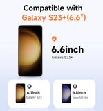 2 Pack for Galaxy S23 Plus/ S23+ (6.6 Inch) Privacy Screen Protector Tempered Glass, Bubble Free,Auto Dust-Elimination Installation, Anti