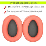 Replacement Ear Pads Compatible With Sony Mdr-100Abn-H800 H900N Headphones Made Of Soft Protein Leather And Memory Foam, Replacement Ear Pads For Repair Accessories(Twilight Red)